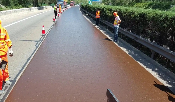 Slurry seal construction process